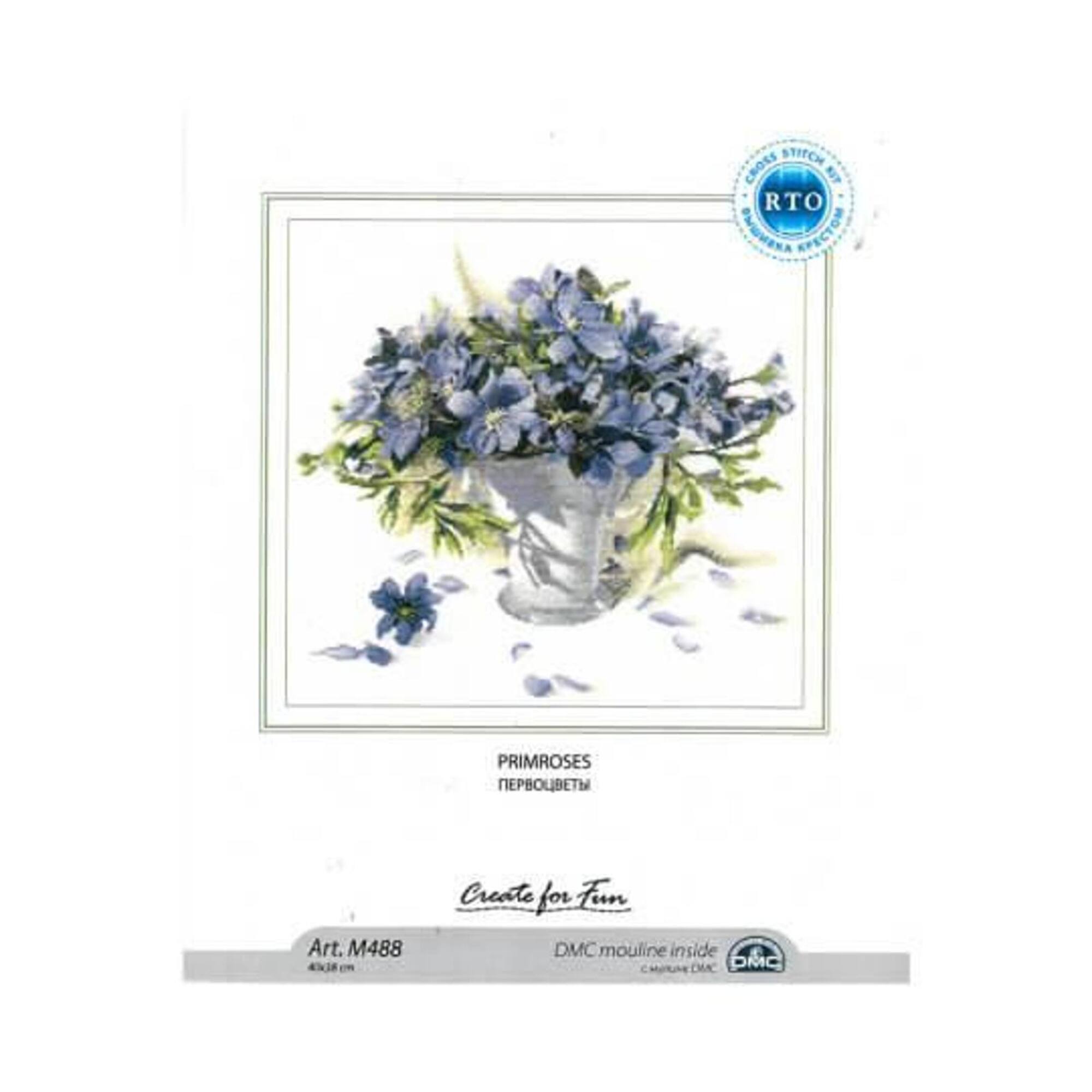 RTO Primroses Cross Stitch Kit